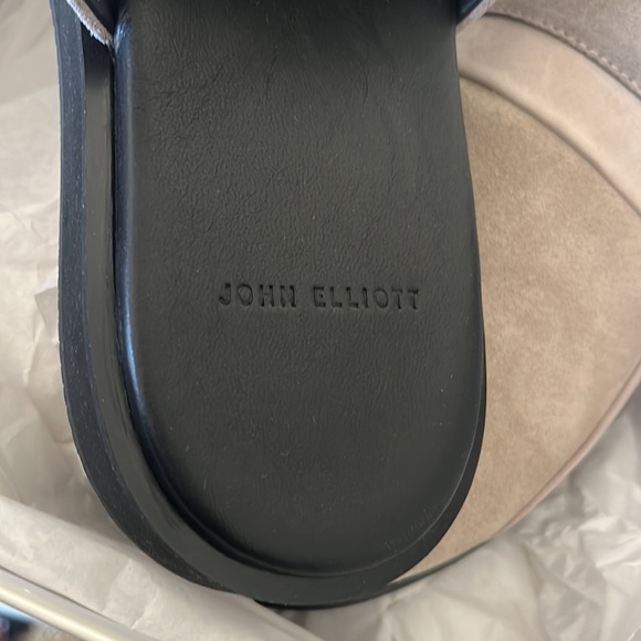 NWT John Elliott Grace Slide desert suede leather slide sandal mule size 42 - Picture 8 of 11